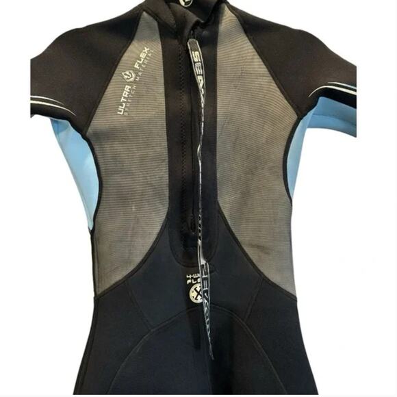 BRP Sea Doo Short Wetsuit Women's Size 9/10 Rear Zip Ultra Flex Stretch Material - Picture 4 of 8